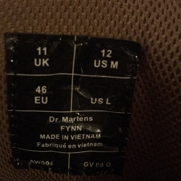 Dr. Martens Fynn Darn Brown Size 12 US - Picture 3 of 5